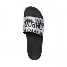 CLAQUETTES LOGOTEES ARGENTEE - ARMANI