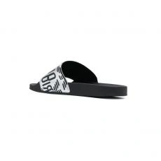 CLAQUETTES LOGOTEES ARGENTEE - ARMANI