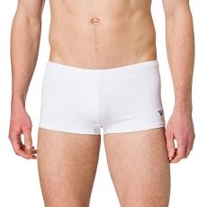 BOXER DE BAIN COURT BLANC- ARMANI