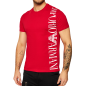 T-SHIRT BANDE LOGO COL ROND ROUGE - EMPORIO ARMANI