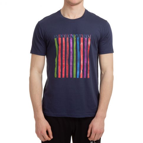 T-SHIRT STRIPES MARINE - EMPORIO ARMANI