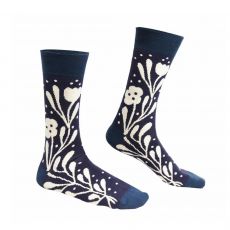 PAIRE DE CHAUSSETTES FLOWER VIOLETTE - NATURAL VIBES