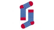 PAIRE DE CHAUSSETTES MOTIF PIED DE POULE BLEU - NATURAL VIBES