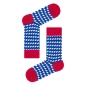 PAIRE DE CHAUSSETTES MOTIF PIED DE POULE BLEU - NATURAL VIBES
