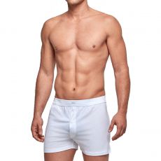 BOXER BOUTONNÉ PURE COTTON BLANC - IMPETUS