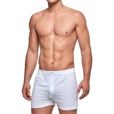 BOXER BOUTONNÉ PURE COTTON BLANC - IMPETUS
