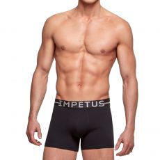 BOXER COTTON STRETCH NOIR - IMPETUS