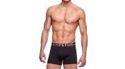 BOXER COTTON STRETCH NOIR - IMPETUS