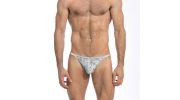 STRING STRIPTEASE ELLIS BLEU - L'HOMME INVISIBLE