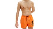 SHORT DE BAIN DRAWSTRING ORANGE M00591  - CALVIN KLEIN 