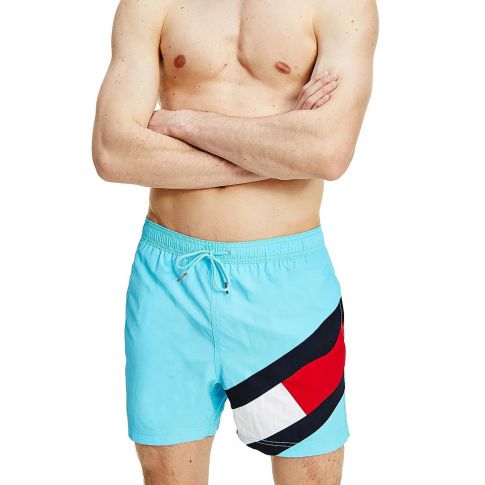 SHORT DE BAIN SF MEDIUM DRAWSTRING BLEU M02048 - TOMMY HILFIGER