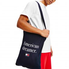 TENUE D INTERIEUR BERMUDA + T-SHIRT MANCHES COURTES + TOTE BAG BLEU UM0UM01215   - TOMMY HILFIGER
