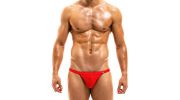 SLIP DE BAIN TANGA BODYBUILDING ROUGE - MODUS VIVENDI