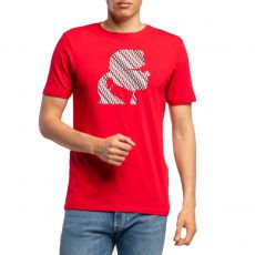 T-SHIRT GRAPHIC FONT ROUGE - KARL LAGERFELD