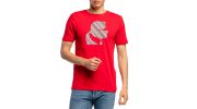 T-SHIRT GRAPHIC FONT ROUGE - KARL LAGERFELD