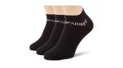 PACK DE 3 PAIRES DE CHAUSSETTES BASSES NOIRES - EMPORIO ARMANI