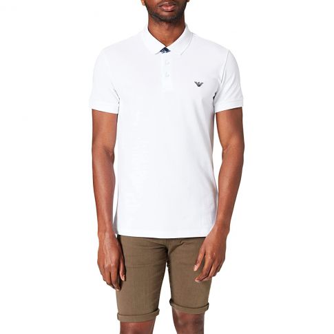 POLO FLOWER BLANC -  ARMANI