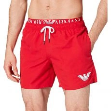 SHORT DE BAIN EAGLE ROUGE - ARMANI