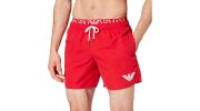 SHORT DE BAIN EAGLE ROUGE - ARMANI