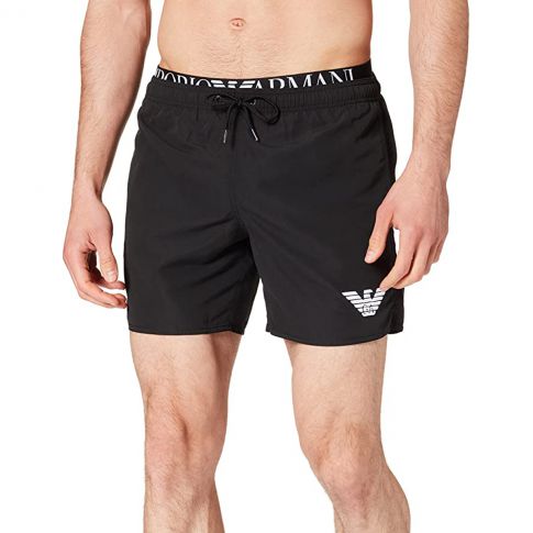 SHORT DE BAIN EAGLE NOIR - ARMANI