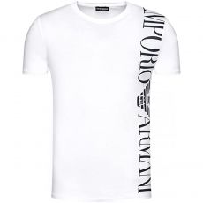 T-SHIRT BANDE LOGO COL ROND BLANC - EMPORIO ARMANI