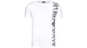 T-SHIRT BANDE LOGO COL ROND BLANC - EMPORIO ARMANI