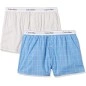PACK DE 2 CALECONS ELLIPSE PRINT VALIANT BLEU/BEIGE NB1396A - CALVIN KLEIN