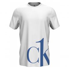 T-SHIRT CREW NECK MANCHES COURTES COL ROND BLANC NM1904E - CALVIN KLEIN