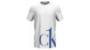 T-SHIRT CREW NECK MANCHES COURTES COL ROND BLANC NM1904E - CALVIN KLEIN