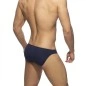 PACK DE 3 SLIPS BIKINIS COTON MARINE/BLANC/GRIS AD984 - ADDICTED