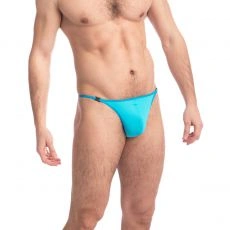 STRING DE BAIN STRIPTEASE TURQUOISE UW21X - L'HOMME INVISIBLE