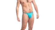 STRING DE BAIN STRIPTEASE TURQUOISE UW21X - L'HOMME INVISIBLE