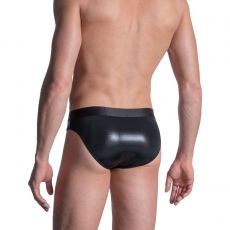 SLIP MICRO BRIEF SHINY NOIR M2100  - MANSTORE