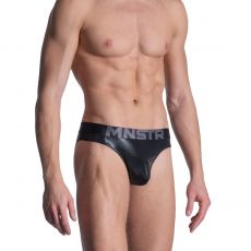 SLIP MICRO BRIEF SHINY NOIR M2100  - MANSTORE