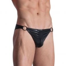 SLIP CIRCUS BRIEF SHINY NOIR M2100  - MANSTORE