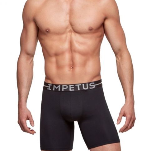 BOXER LONG SPORT NOIR - IMPETUS