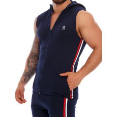 SWEAT PARIS MANCHES COURTES BLEU 1310 - JOR