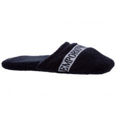 CHAUSSONS SPONGE LOGO BANDE MARINE - ARMANI