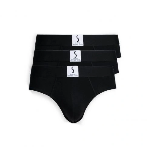 LOT DE 3 SLIPS ATHESANS NOIR - S BORDEAUX® 