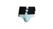 LOT DE 3 SLIPS ATHESANS BLEU ATOLL ET NOIR - S BORDEAUX® 