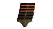 LOT DE 6 SLIPS AUMALE ORANGE ET KAKI - S BORDEAUX® 