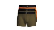 LOT DE 3 BOXERS MAHON ORANGE ET KAKI - S BORDEAUX® 
