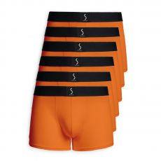 LOT DE 6 BOXERS MAHON ORANGE - S BORDEAUX® 