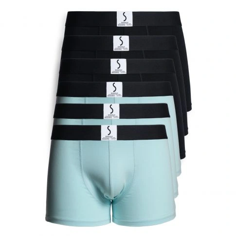 LOT DE 6 BOXERS ARPENANS ATOLL ET NOIR - S BORDEAUX® 