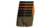 LOT DE 6 BOXERS MAHON KAKI ET ORANGE - S BORDEAUX® 