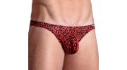 SLIP LOW RISE M800 LEOPARD ROUGE - MANSTORE