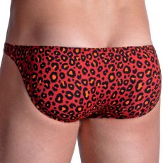 SLIP LOW RISE M800 LEOPARD ROUGE - MANSTORE