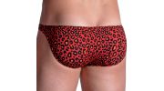 SLIP LOW RISE M800 LEOPARD ROUGE - MANSTORE