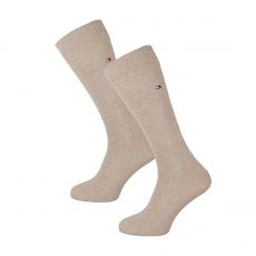 PACK DE 2 PAIRES DE CHAUSSETTES UNIE BEIGE - TOMMY