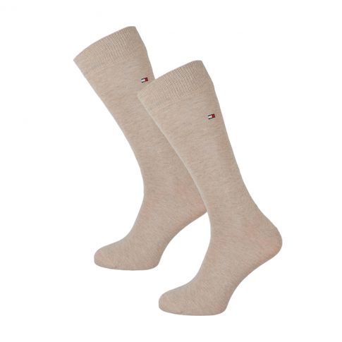 PACK DE 2 PAIRES DE CHAUSSETTES UNIE BEIGE 371111 - TOMMY